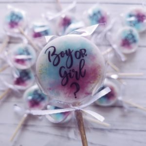 Sucette personnalisee gender reveal france meunier biscuiterie