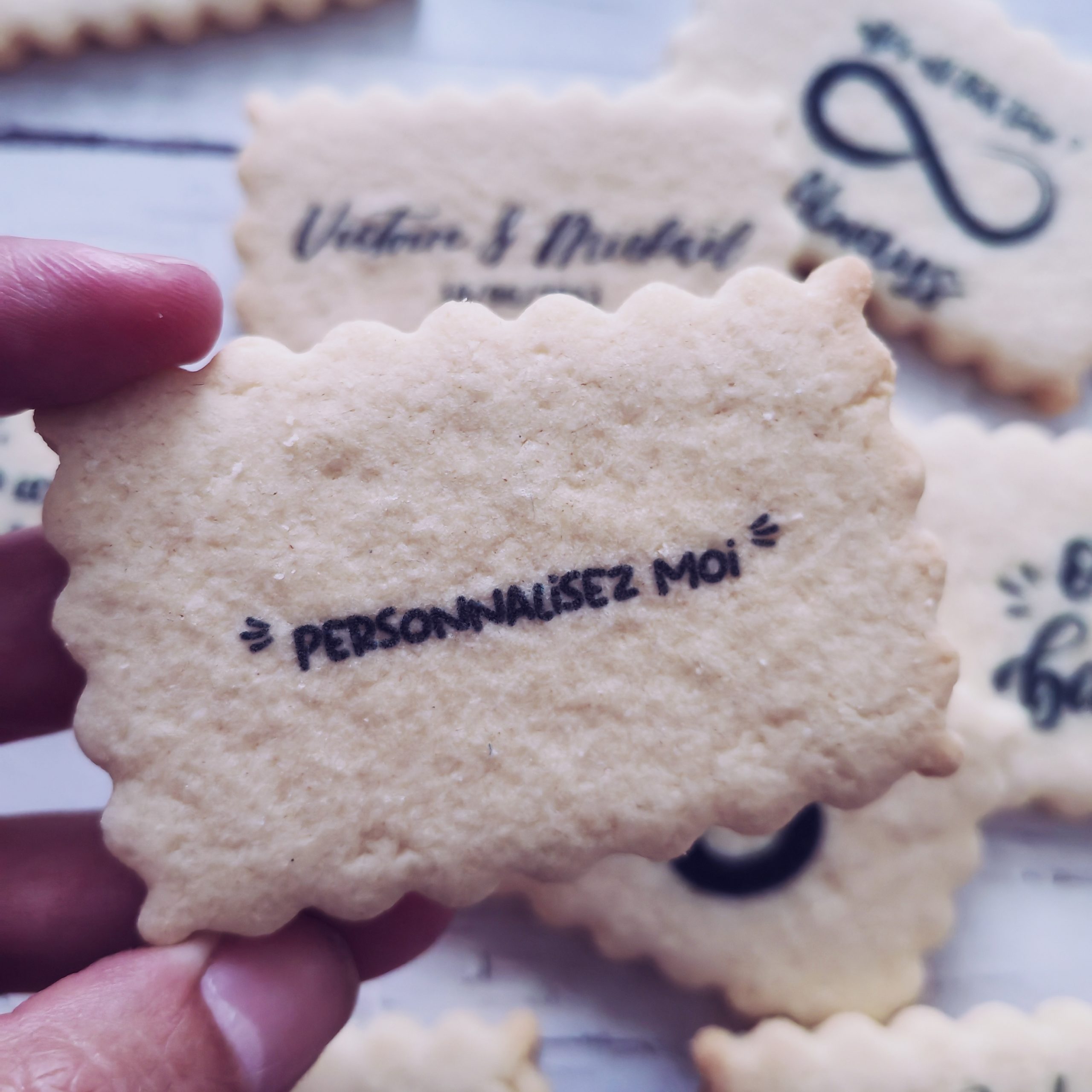 biscuits message personnalisés france meunier biscuiterie / mariage bapteme naissance anniversaire